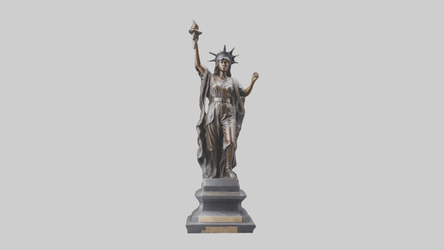 Courageous Freedom statue model VR / AR / low-poly