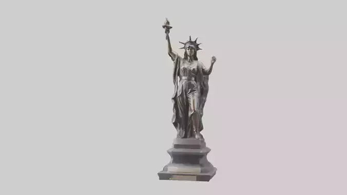 Courageous Freedom statue model VR / AR / low-poly