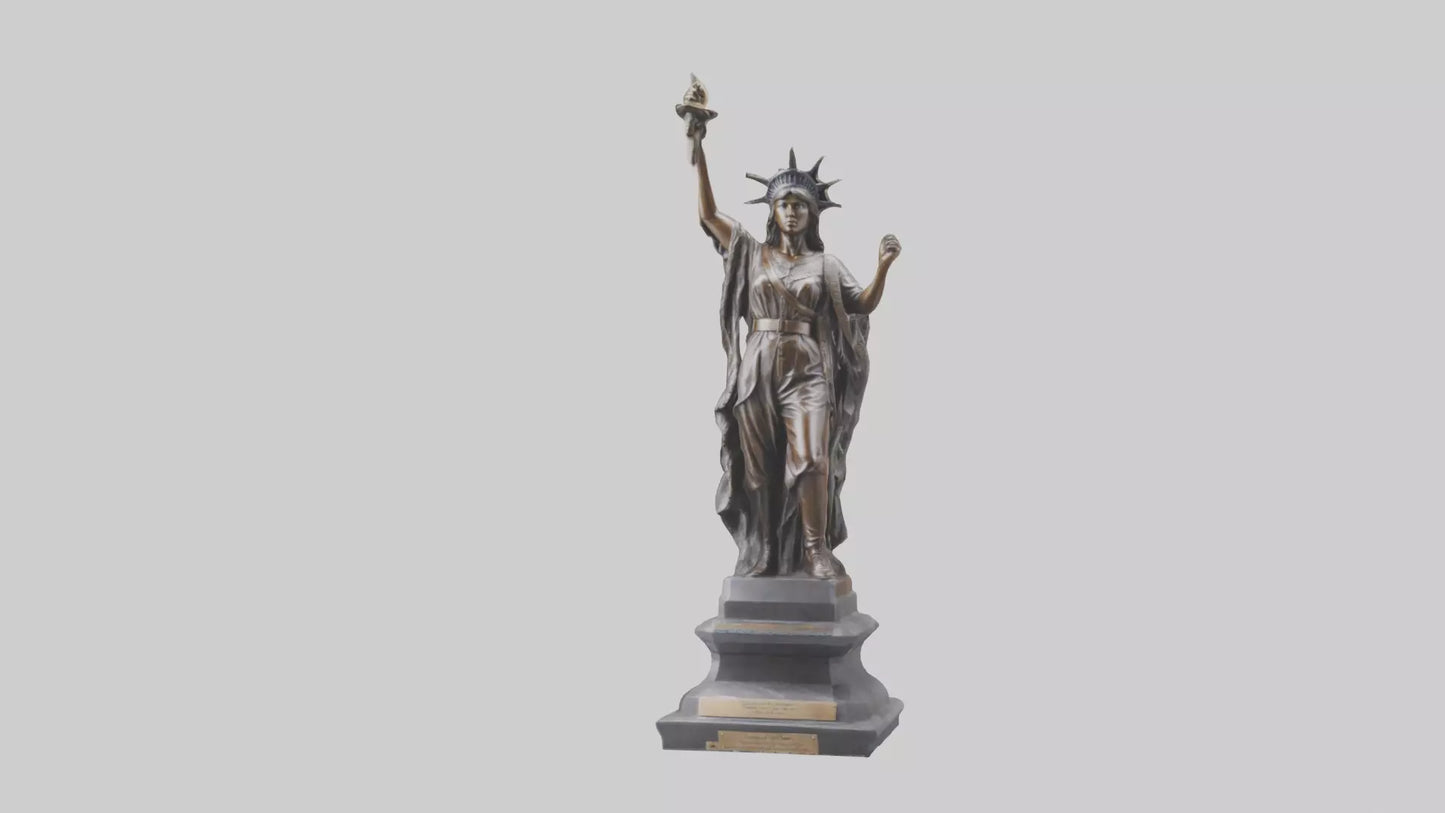 Courageous Freedom statue model VR / AR / low-poly