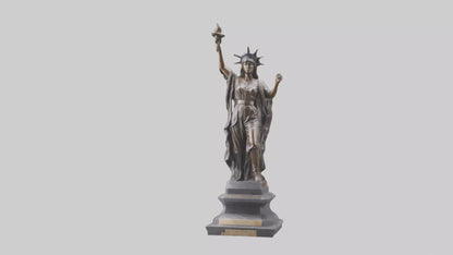 Courageous Freedom statue model VR / AR / low-poly