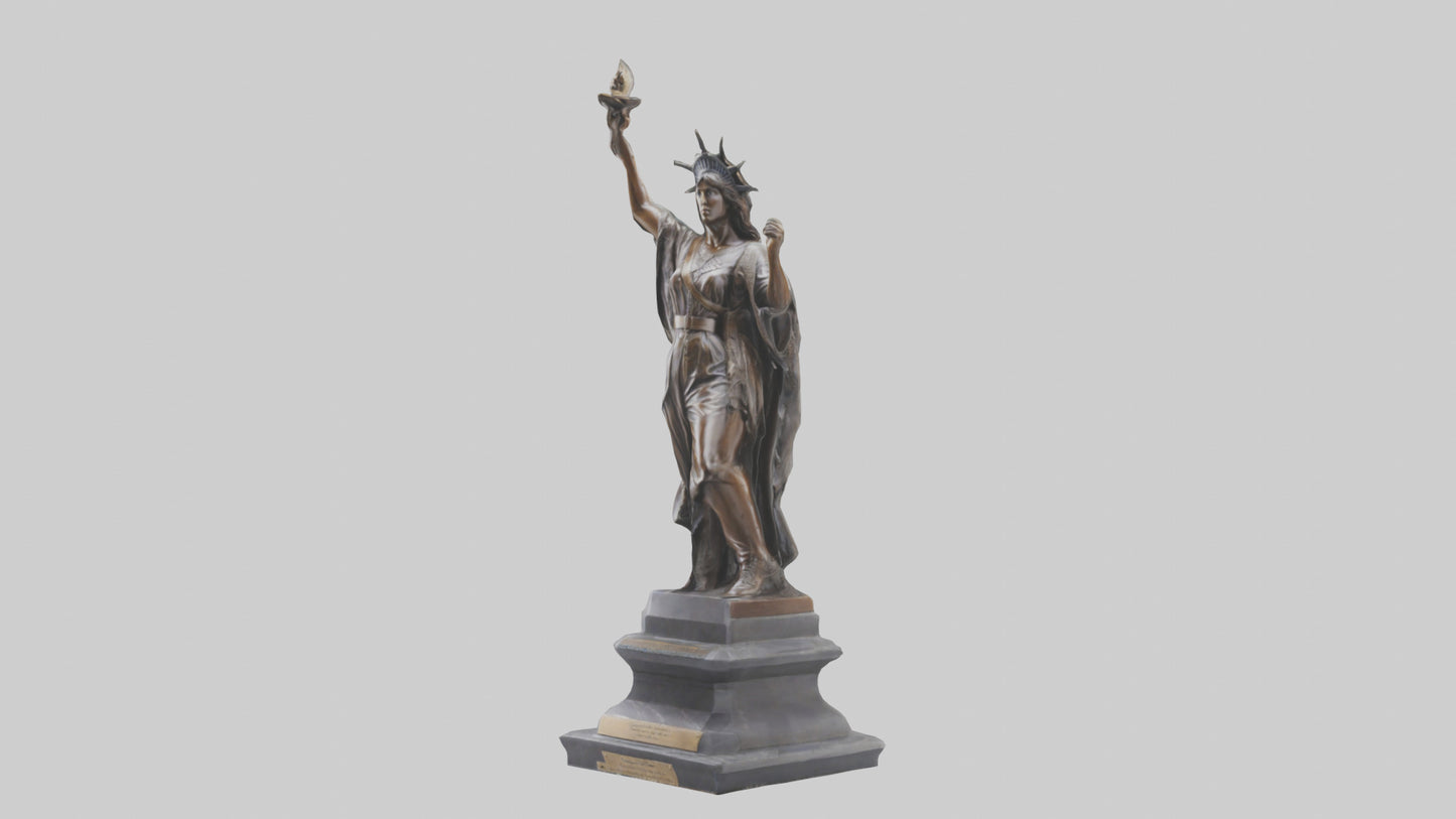 Courageous Freedom statue model VR / AR / low-poly