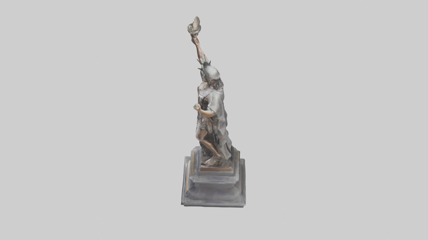 Courageous Freedom statue model VR / AR / low-poly