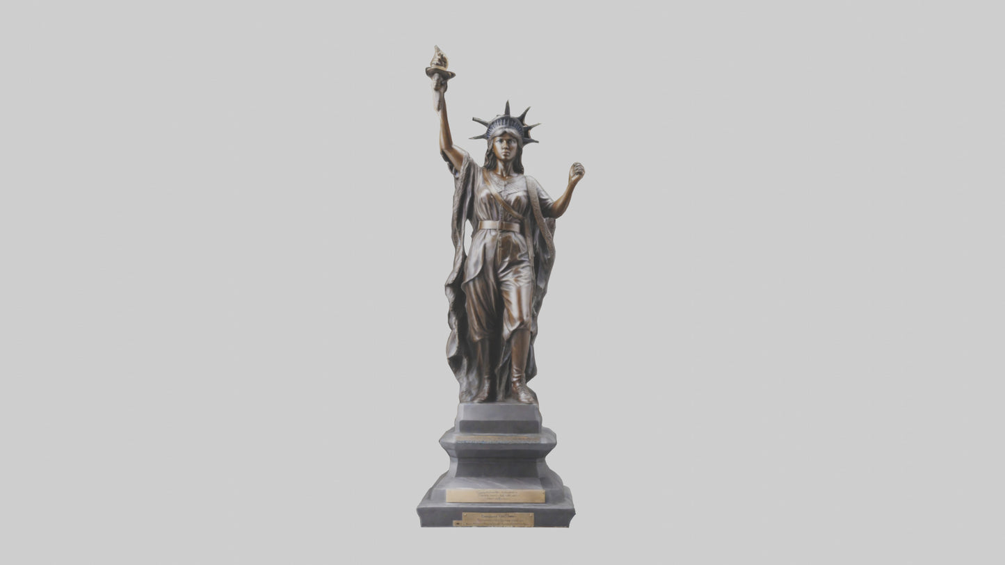 Courageous Freedom statue model VR / AR / low-poly