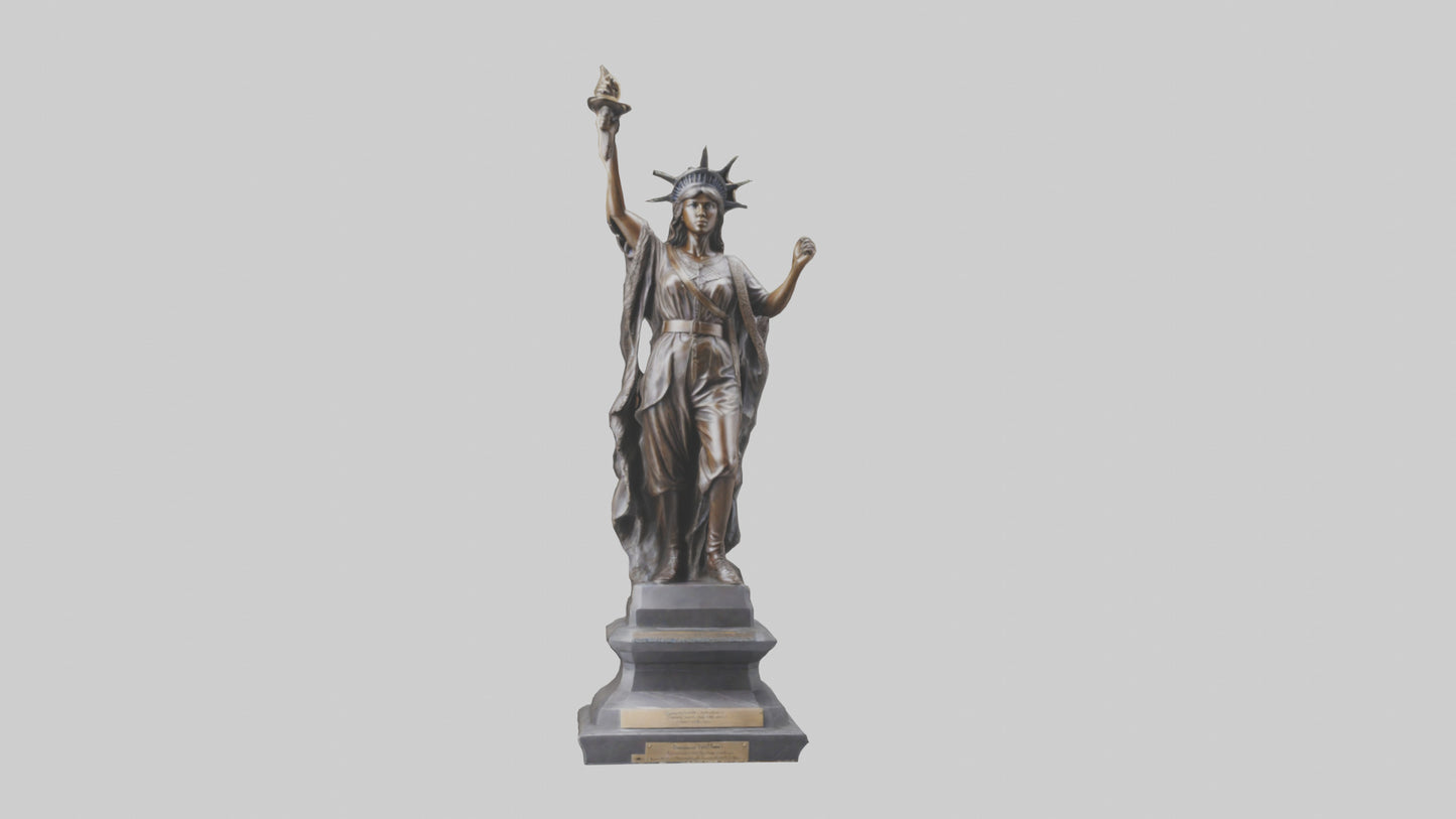 Courageous Freedom statue model VR / AR / low-poly