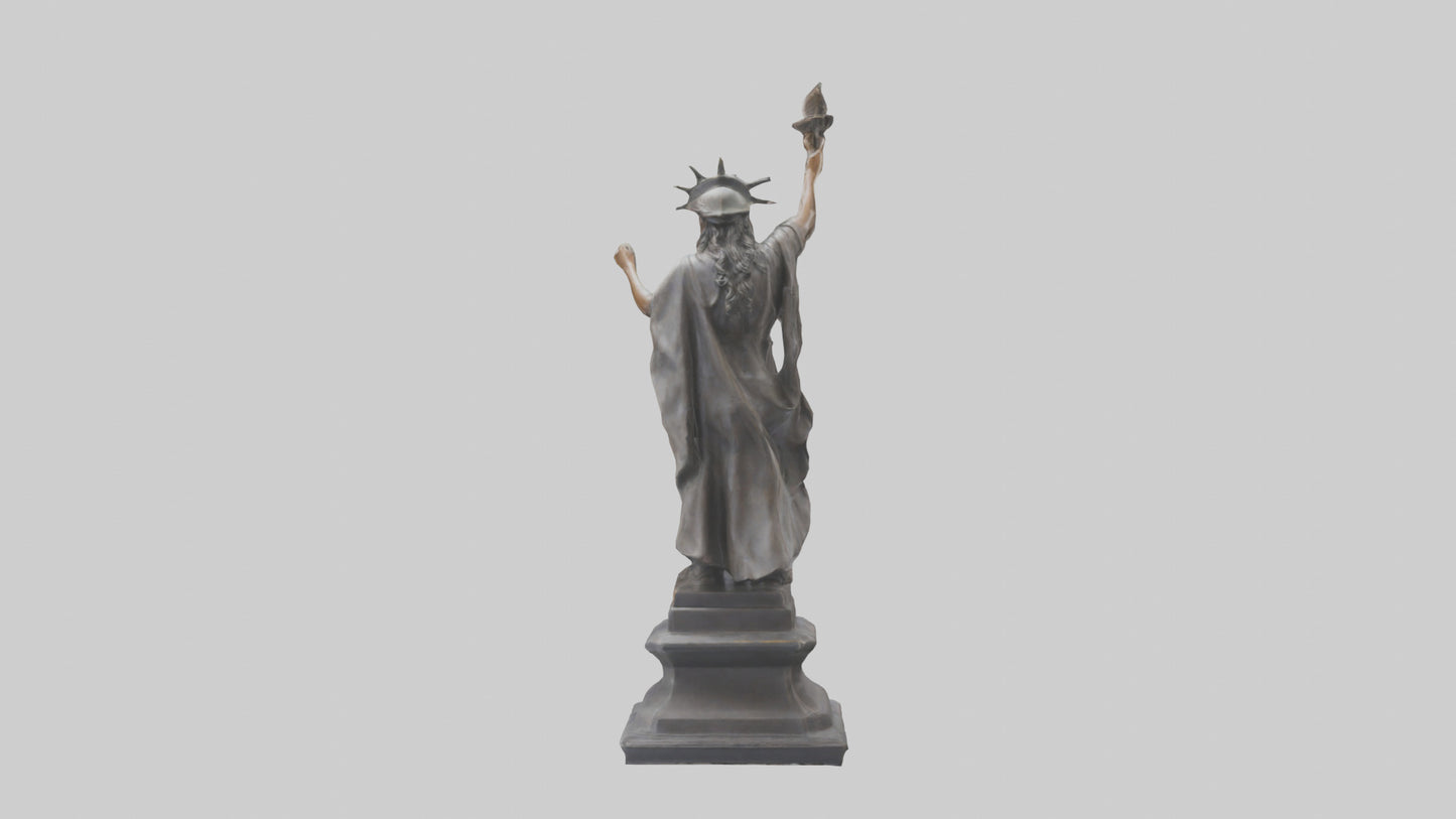 Courageous Freedom statue model VR / AR / low-poly