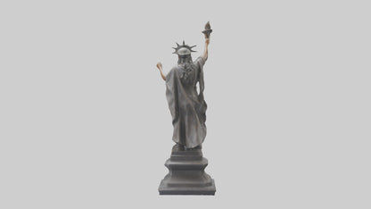 Courageous Freedom statue model VR / AR / low-poly