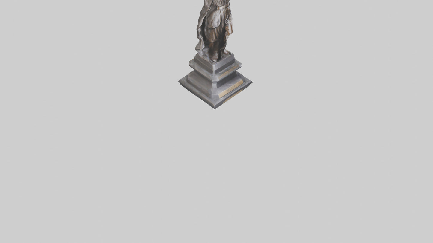 Courageous Freedom statue model VR / AR / low-poly