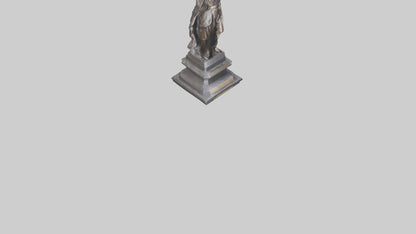 Courageous Freedom statue model VR / AR / low-poly