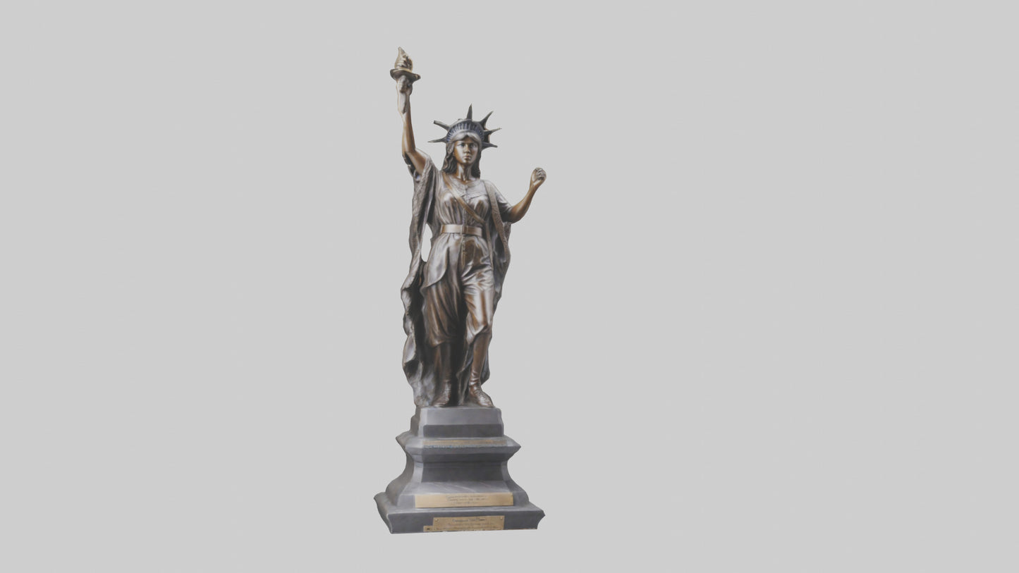 Courageous Freedom statue model VR / AR / low-poly