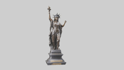 Courageous Freedom statue model VR / AR / low-poly