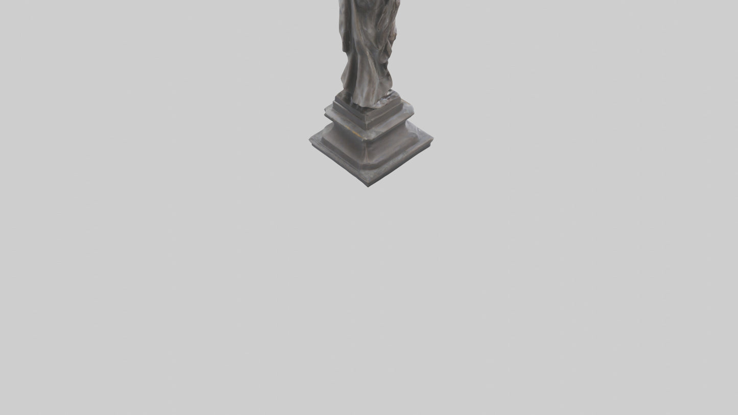 Courageous Freedom statue model VR / AR / low-poly