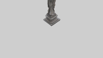 Courageous Freedom statue model VR / AR / low-poly
