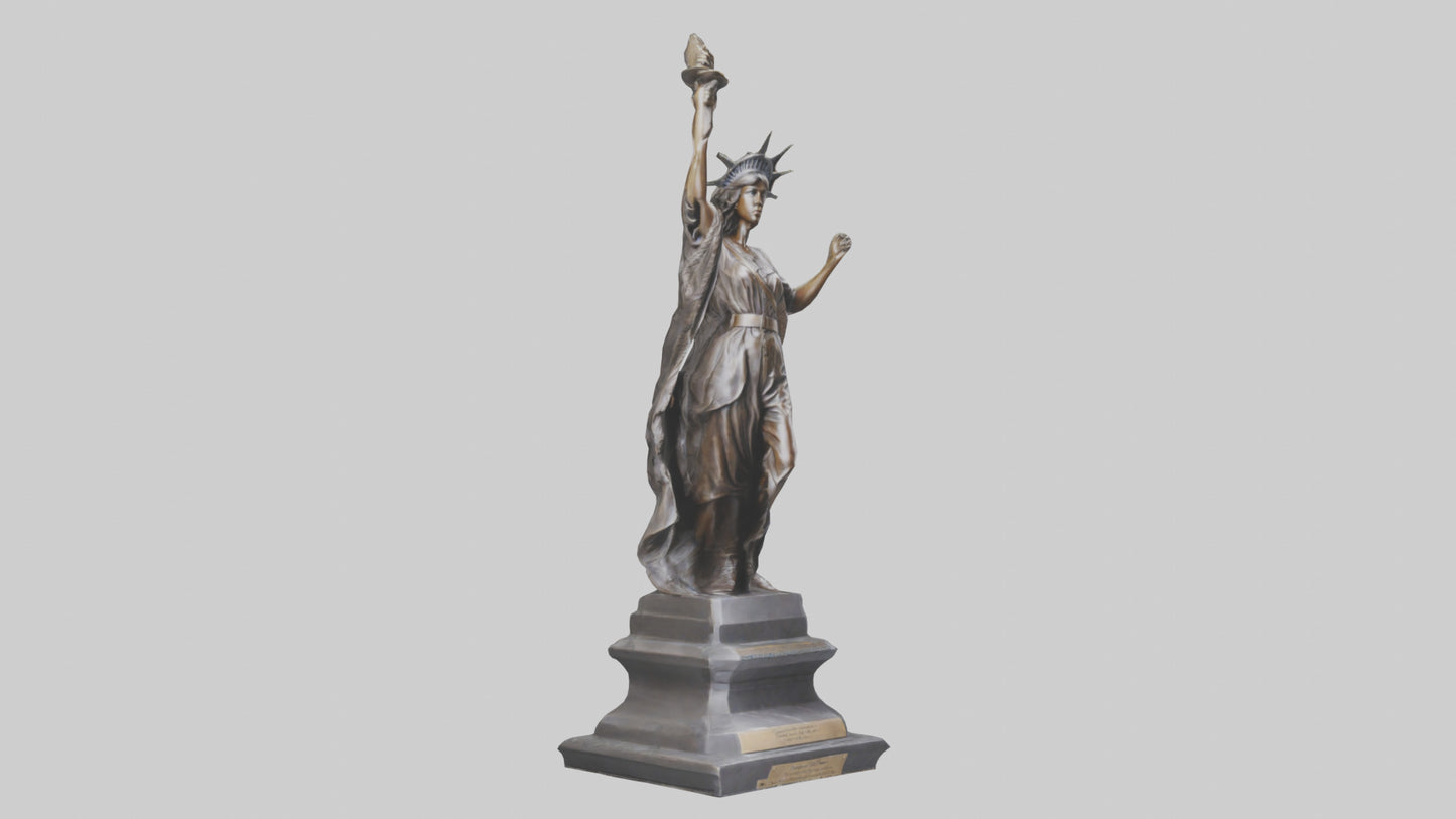 Courageous Freedom statue model VR / AR / low-poly