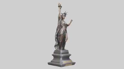 Courageous Freedom statue model VR / AR / low-poly
