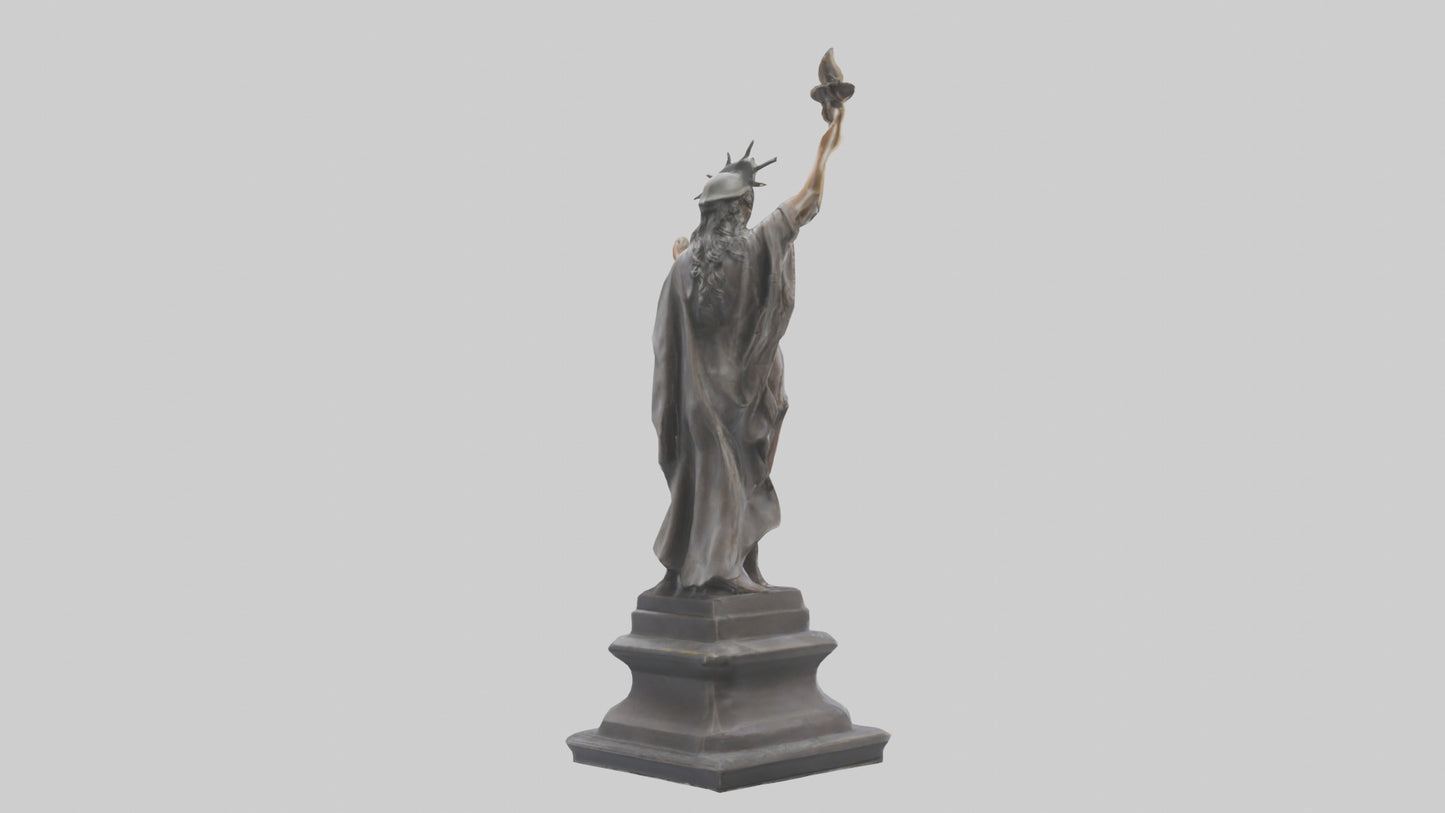 Courageous Freedom statue model VR / AR / low-poly