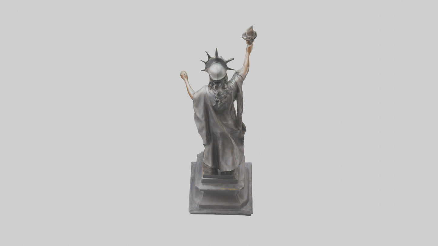 Courageous Freedom statue model VR / AR / low-poly
