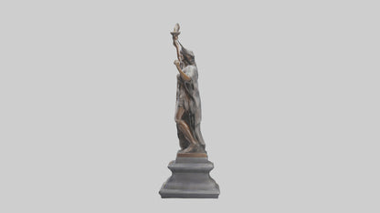 Courageous Freedom statue model VR / AR / low-poly