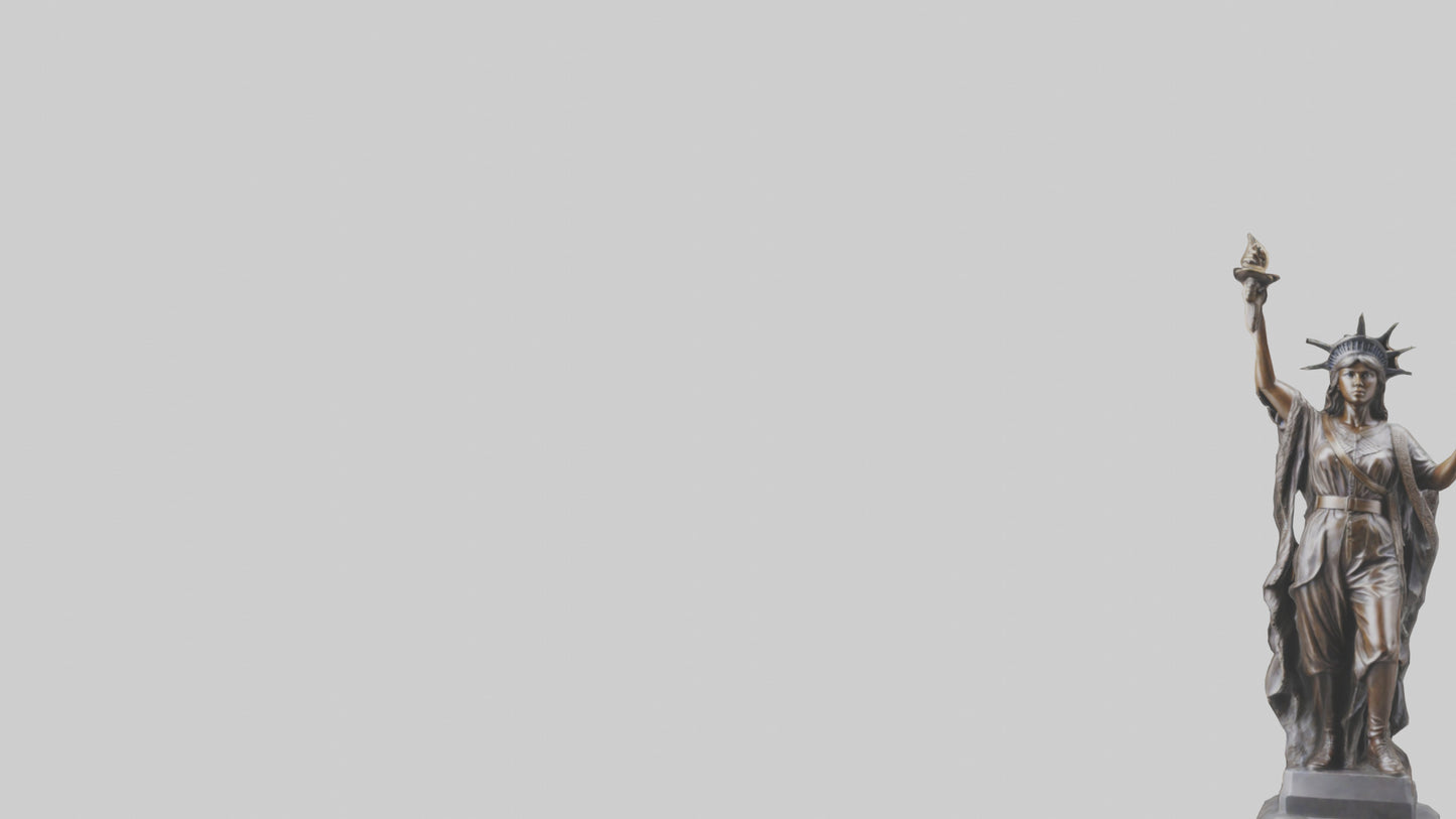 Courageous Freedom statue model VR / AR / low-poly