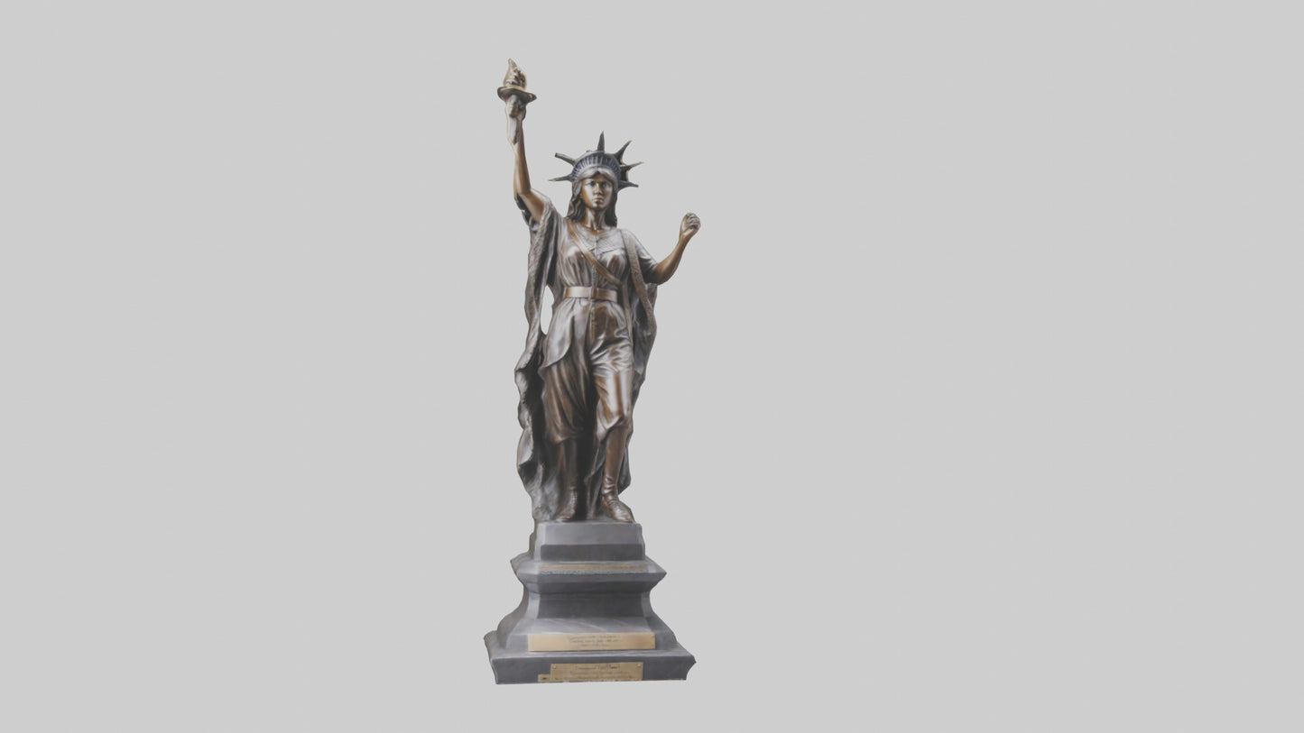 Courageous Freedom statue model VR / AR / low-poly