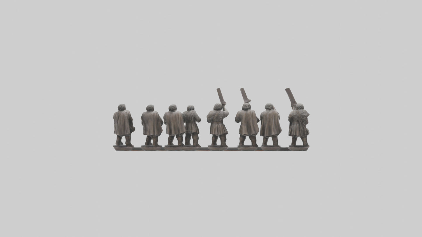 Courageous Warriors statue model VR / AR / low-poly