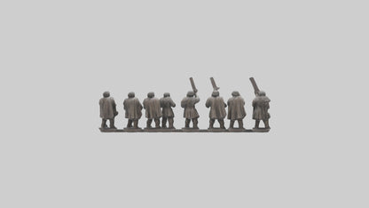 Courageous Warriors statue model VR / AR / low-poly