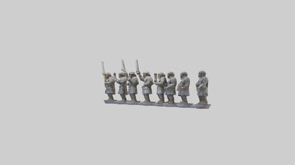 Courageous Warriors statue model VR / AR / low-poly