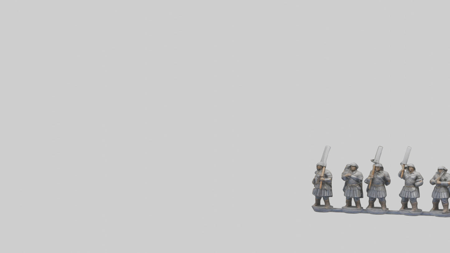 Courageous Warriors statue model VR / AR / low-poly