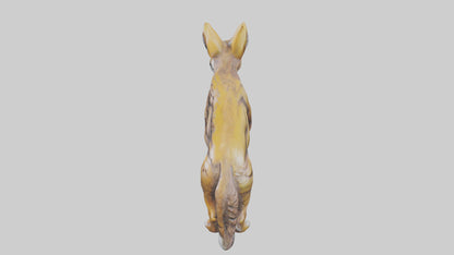 3D model Coyote statue model VR / AR / low-poly