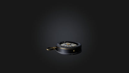 3D model Cracked Compass VR / AR / low-poly