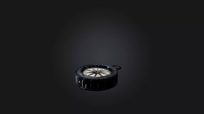 3D model Cracked Compass VR / AR / low-poly