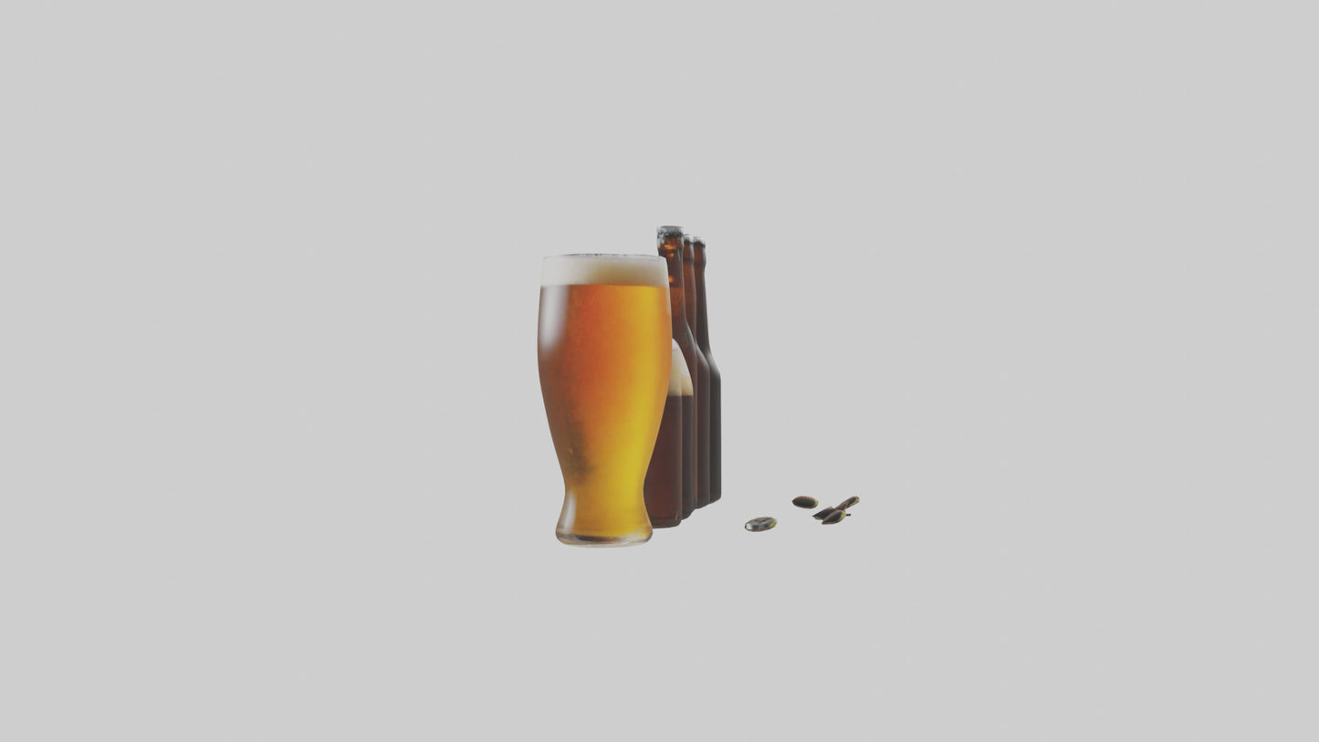 3D model Craft beer model VR / AR / low-poly