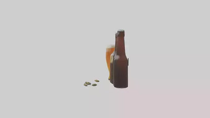 3D model Craft beer model VR / AR / low-poly