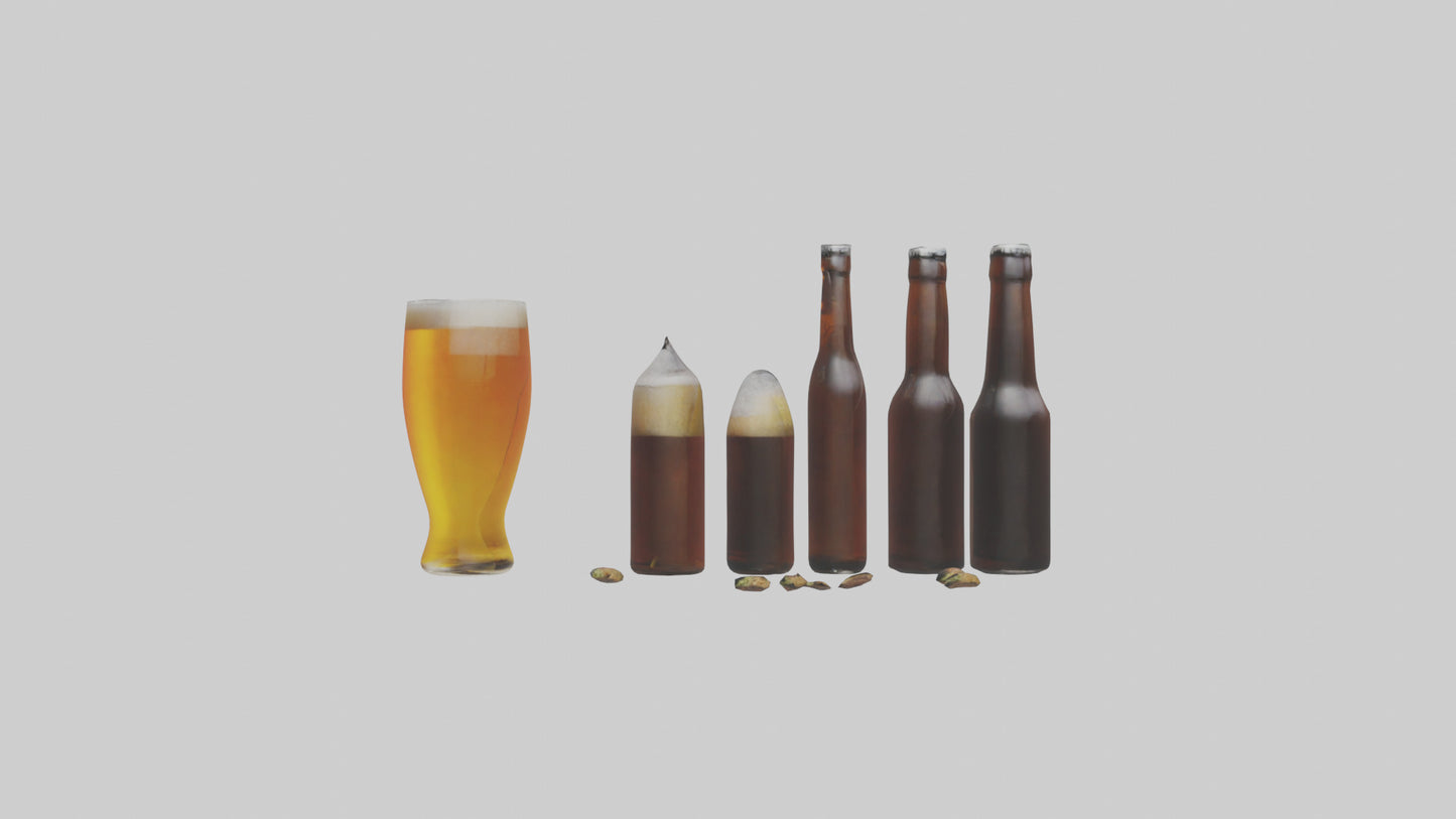3D model Craft beer model VR / AR / low-poly