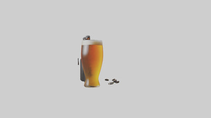 3D model Craft beer model VR / AR / low-poly