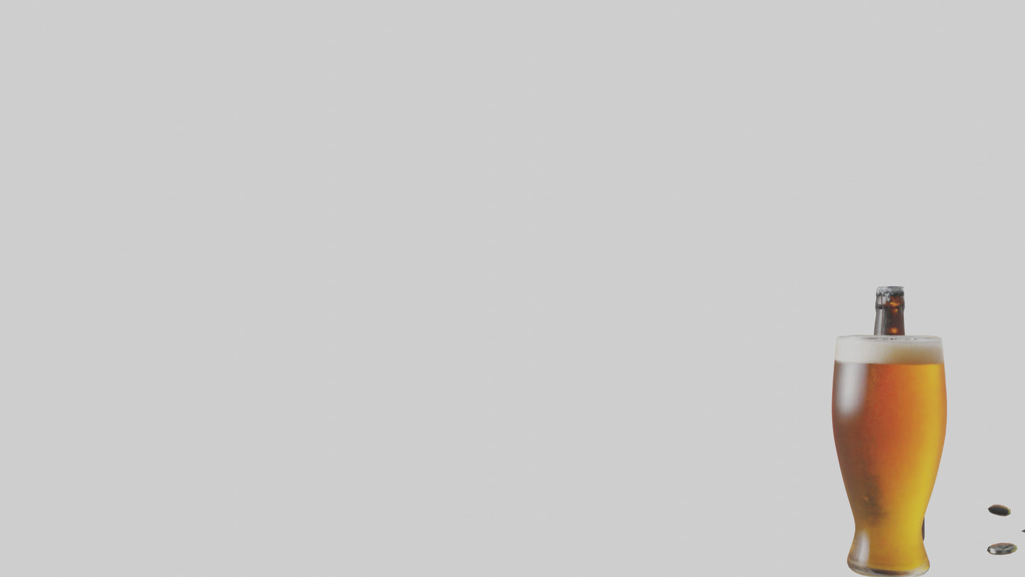 3D model Craft beer model VR / AR / low-poly