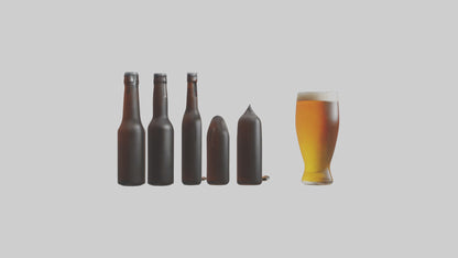 3D model Craft beer model VR / AR / low-poly