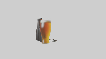3D model Craft beer model VR / AR / low-poly