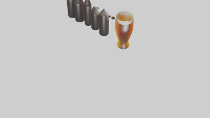3D model Craft beer model VR / AR / low-poly