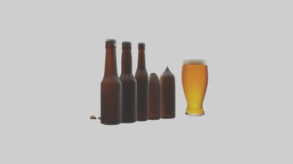 3D model Craft beer model VR / AR / low-poly