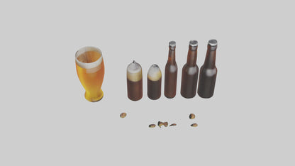 3D model Craft beer model VR / AR / low-poly