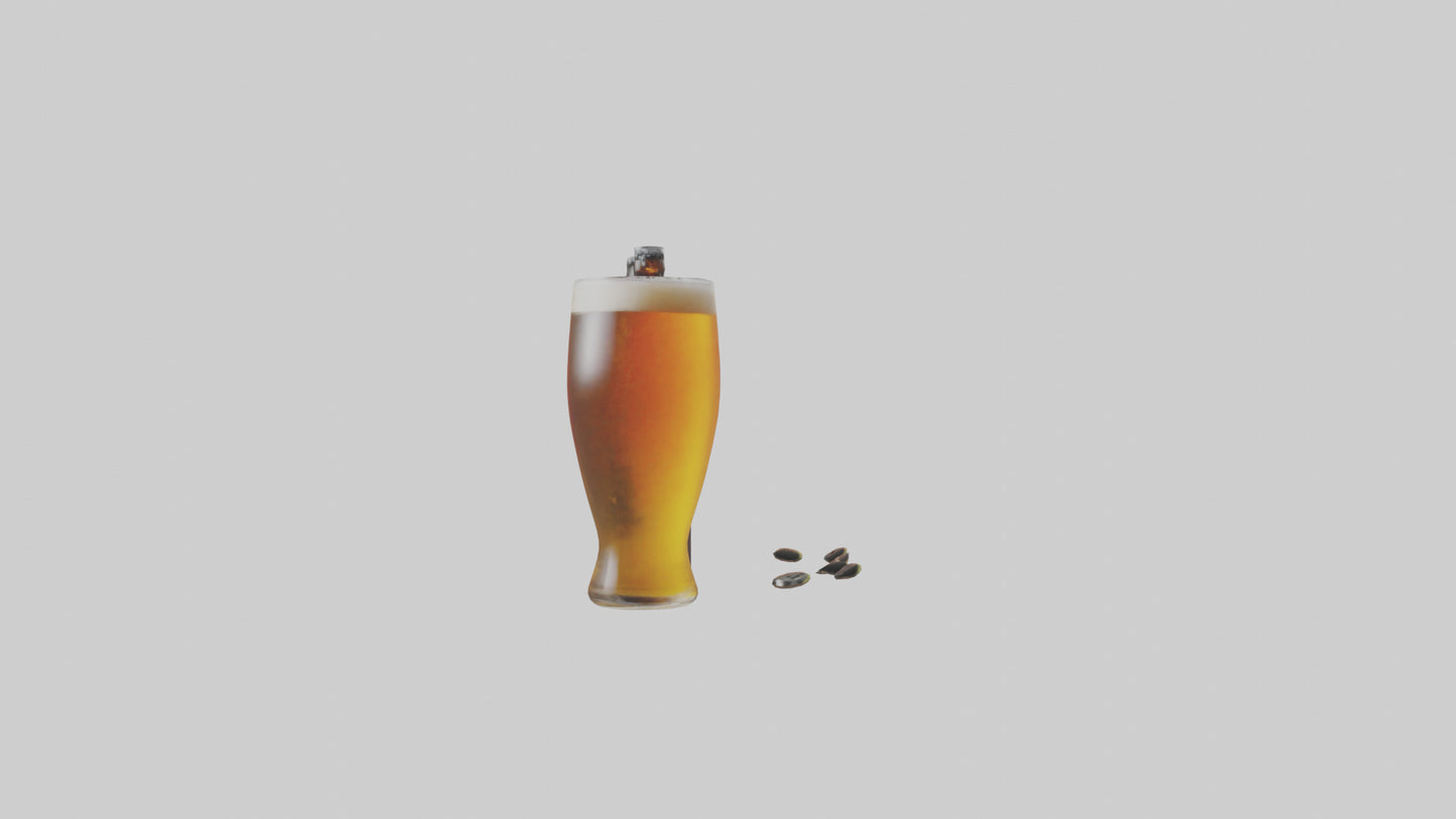 3D model Craft beer model VR / AR / low-poly