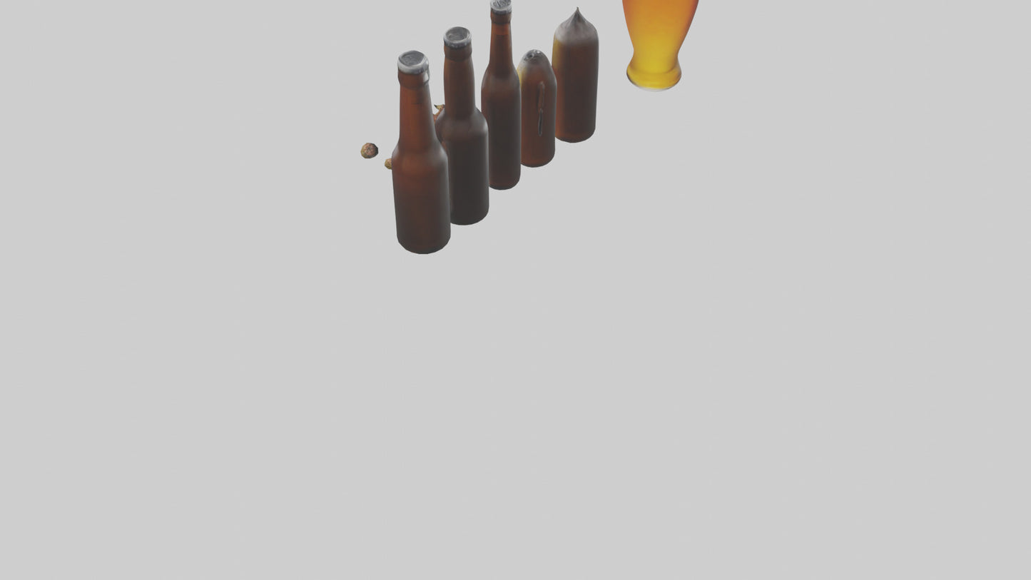 3D model Craft beer model VR / AR / low-poly