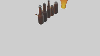 3D model Craft beer model VR / AR / low-poly