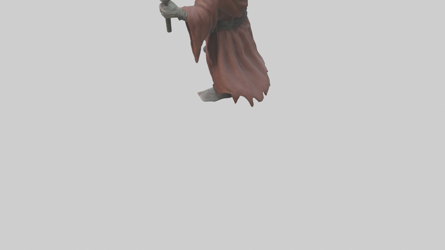 Crazed cultist model 3D model