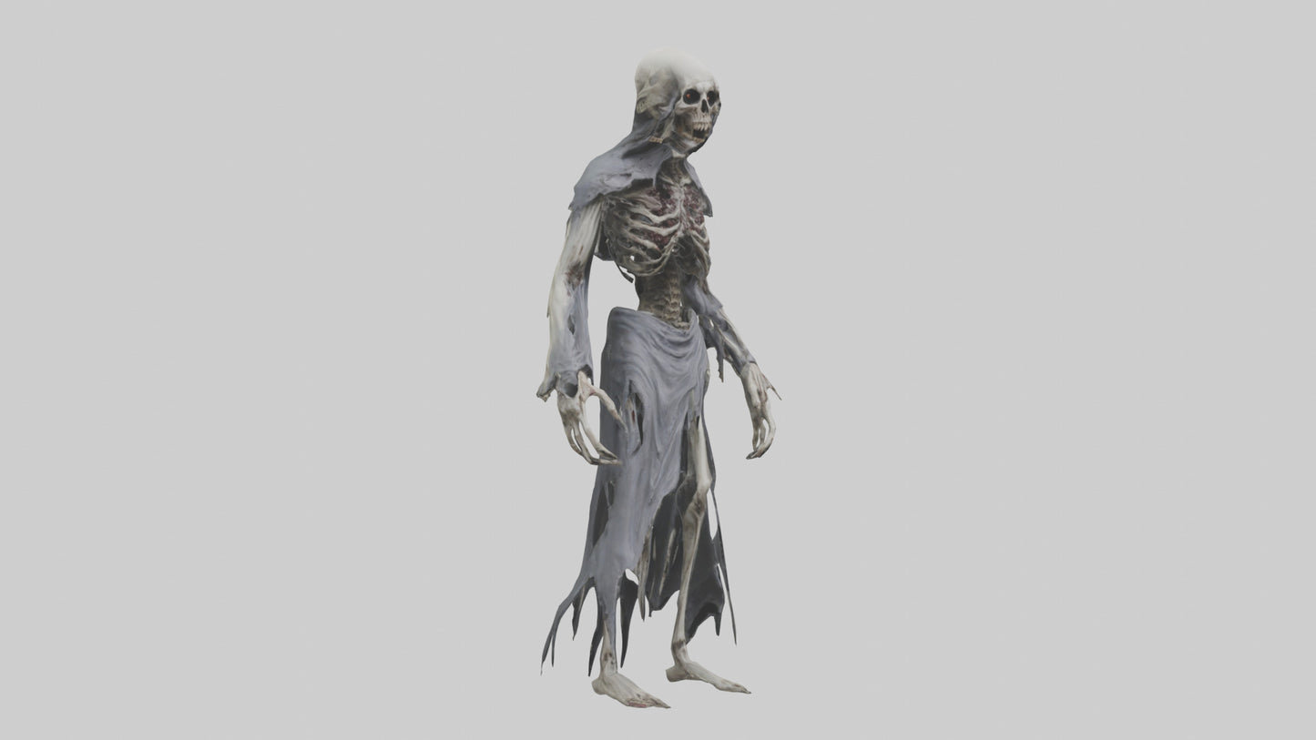 Creeping death model VR / AR / low-poly
