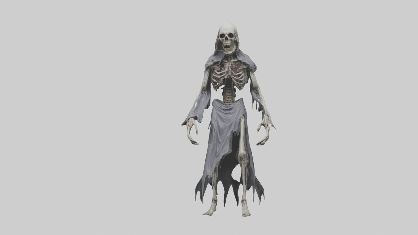 Creeping death model VR / AR / low-poly