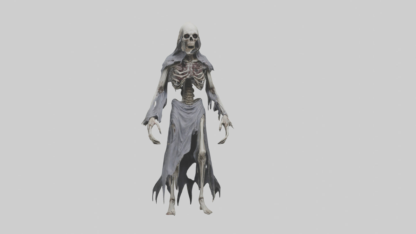 Creeping death model VR / AR / low-poly