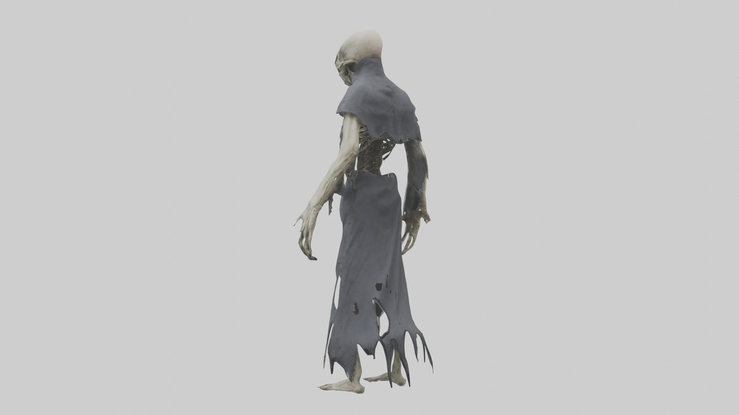 Creeping death model VR / AR / low-poly