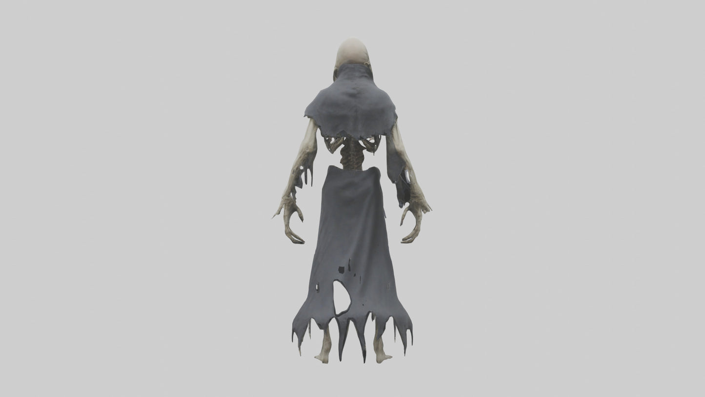 Creeping death model VR / AR / low-poly