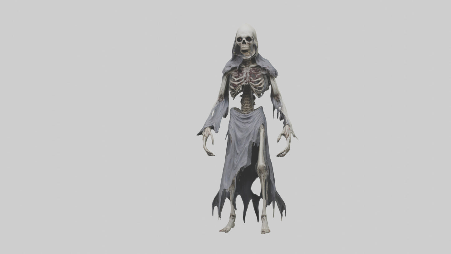 Creeping death model VR / AR / low-poly